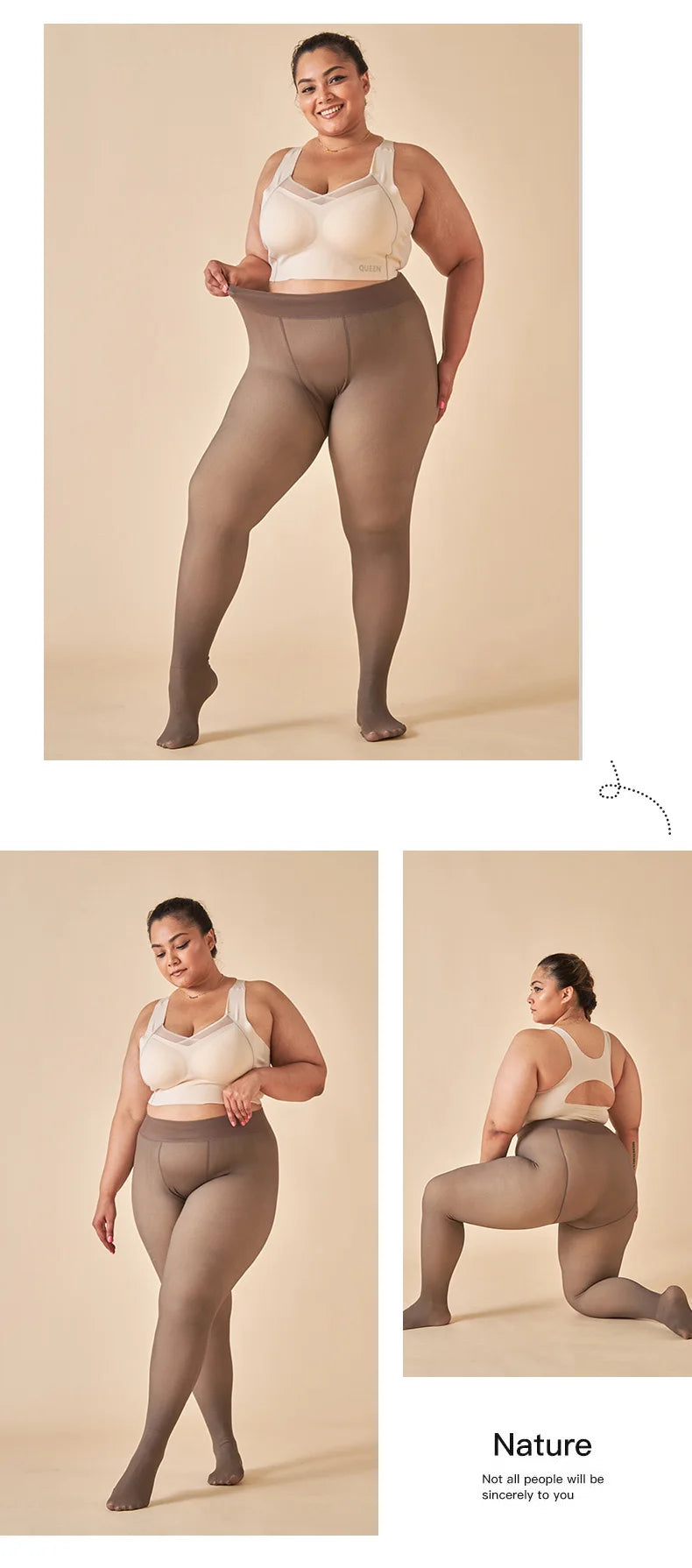 Meia-calça Peluciada de Lã Translúcida Donna