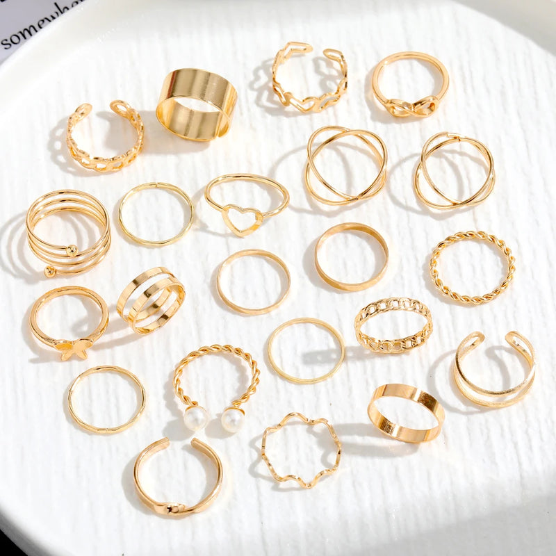 Conjunto de Anéis 20 peças
