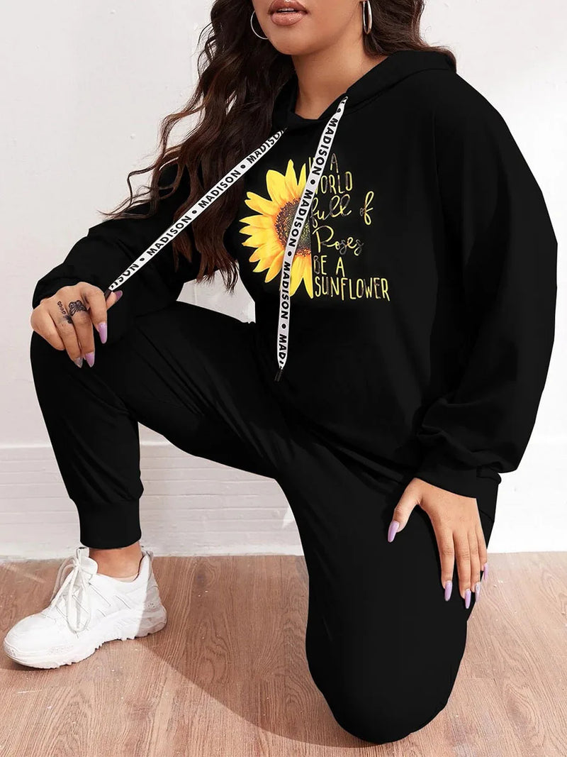 Conjunto Moletom Plus Girassol