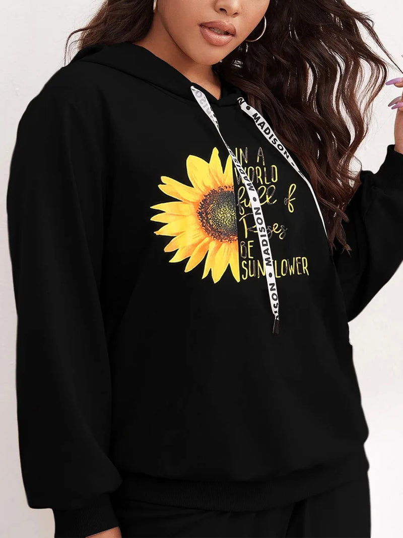 Conjunto Moletom Plus Girassol
